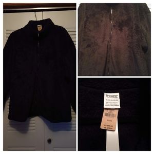 Victoria Secret Pink Teddy Sweater Black NWT.  Sz XL